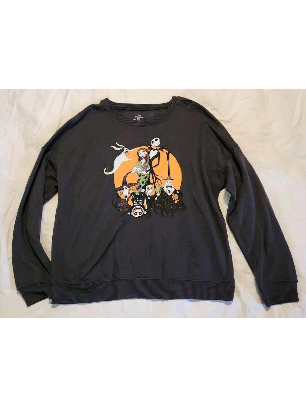 Disney Sweatshirt Tim Burton's The Nightmare Before Christmas Adult Large L